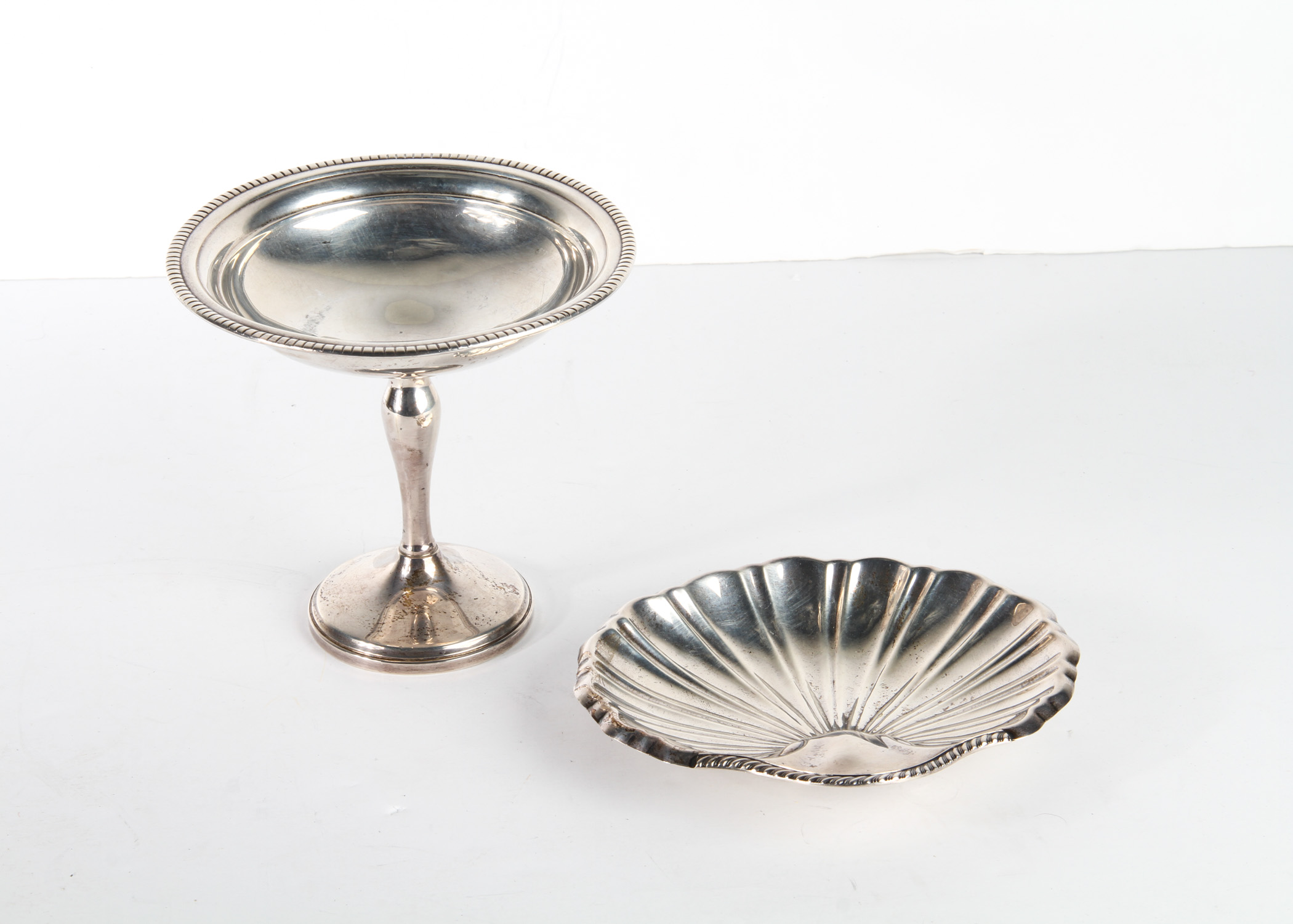Pair of Sterling Silver Candy Dishes
