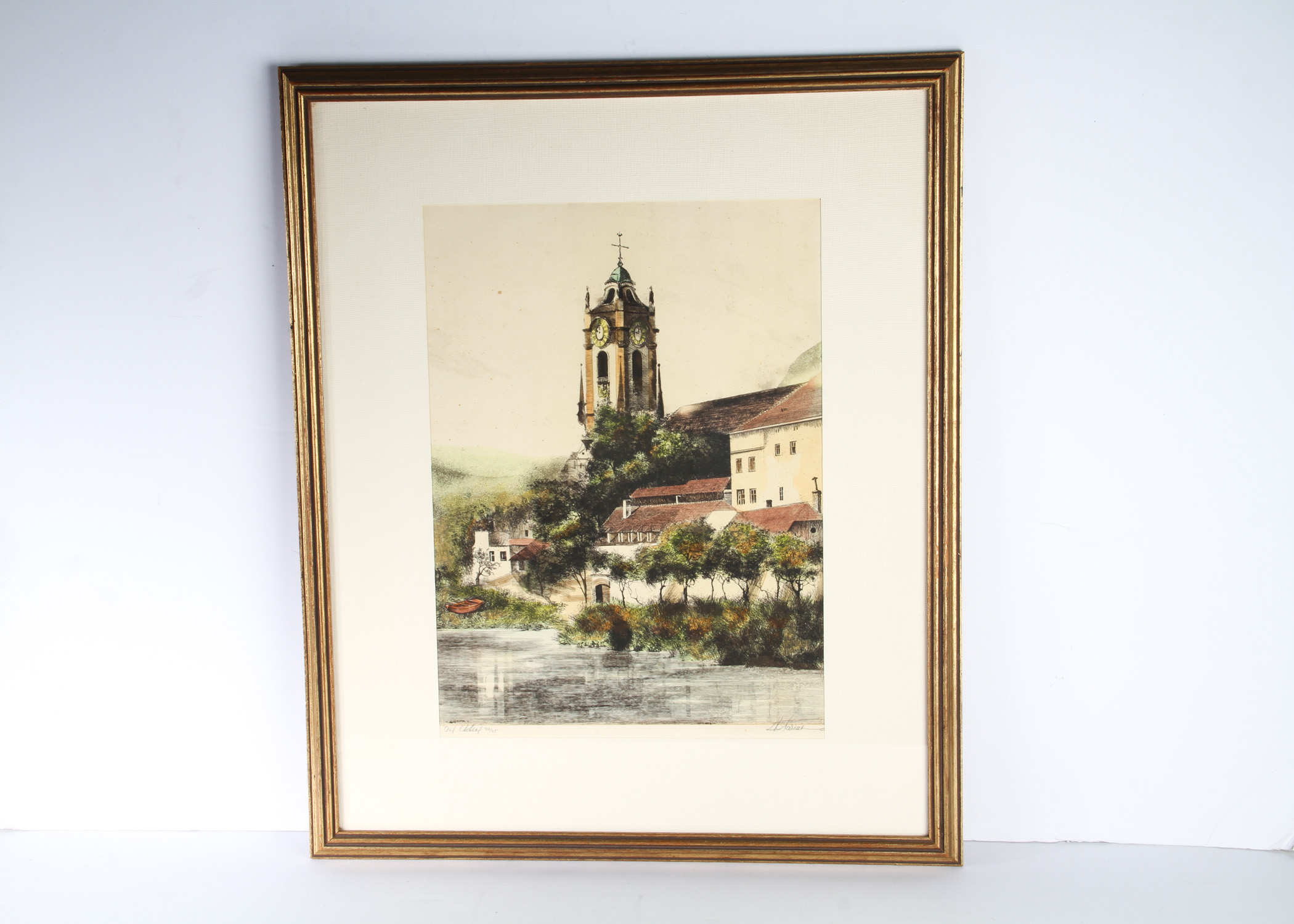 Signed and Numbered Framed Ink Drawing