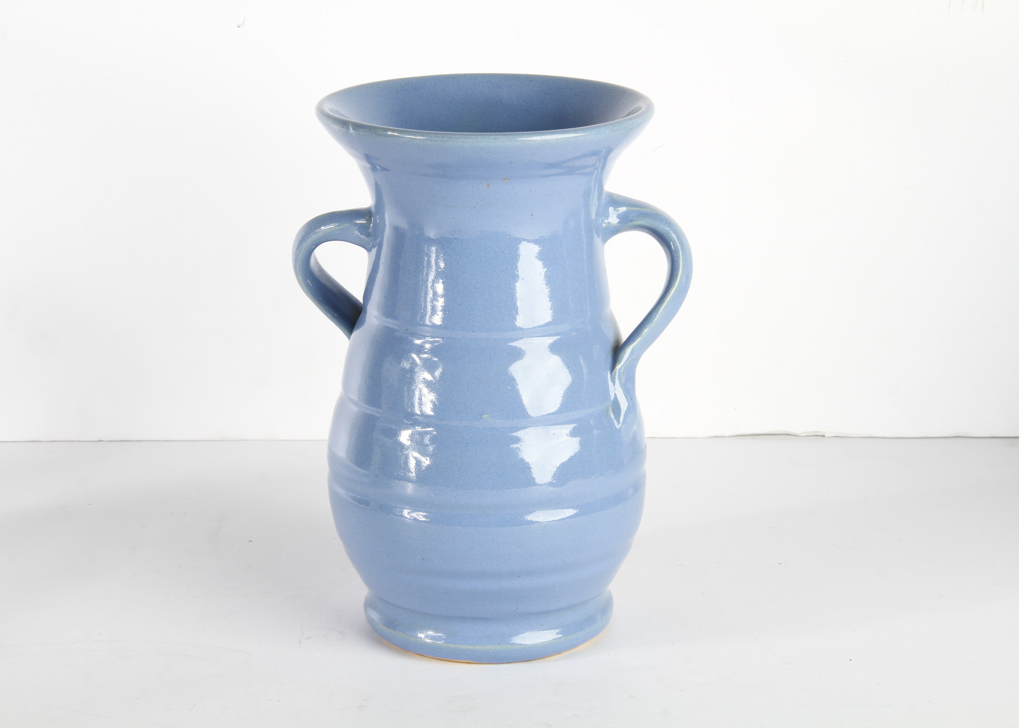 Matt Carlton Delft Blue Bauer Vase