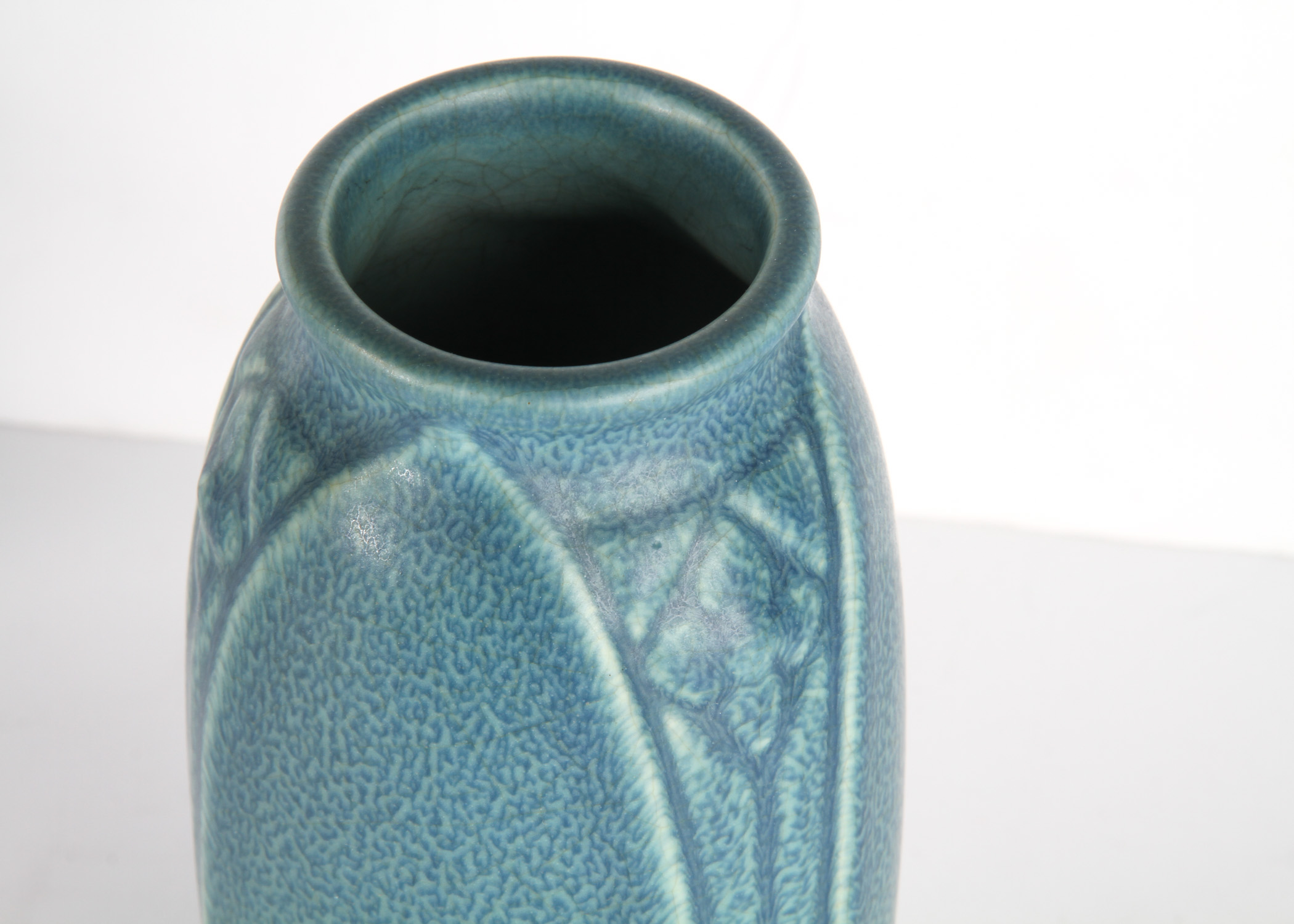 1917 Rookwood Pottery Blue Ceramic Vase