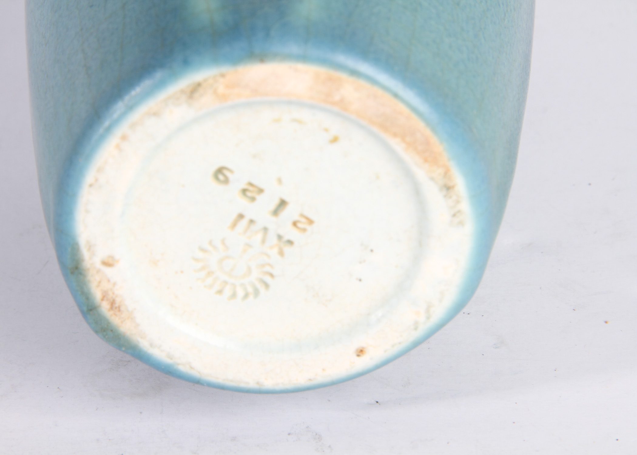 1917 Rookwood Pottery Blue Ceramic Vase