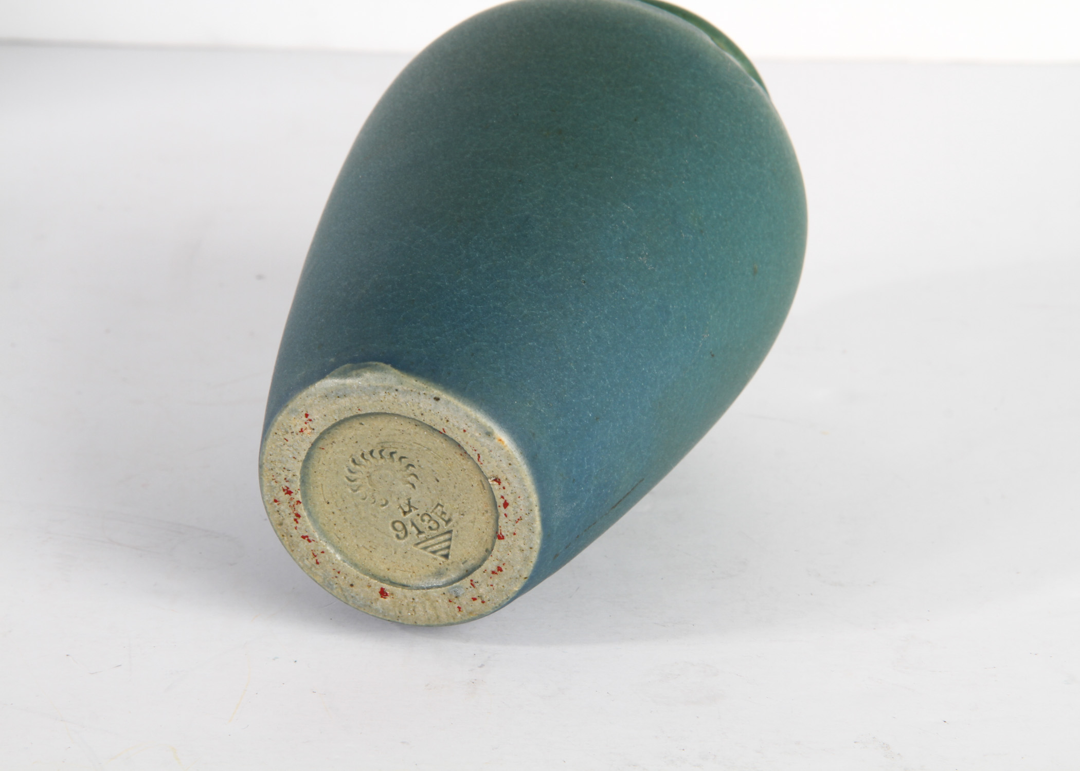 Antique 1909 Cerulean Blue Rookwood Pottery Vase