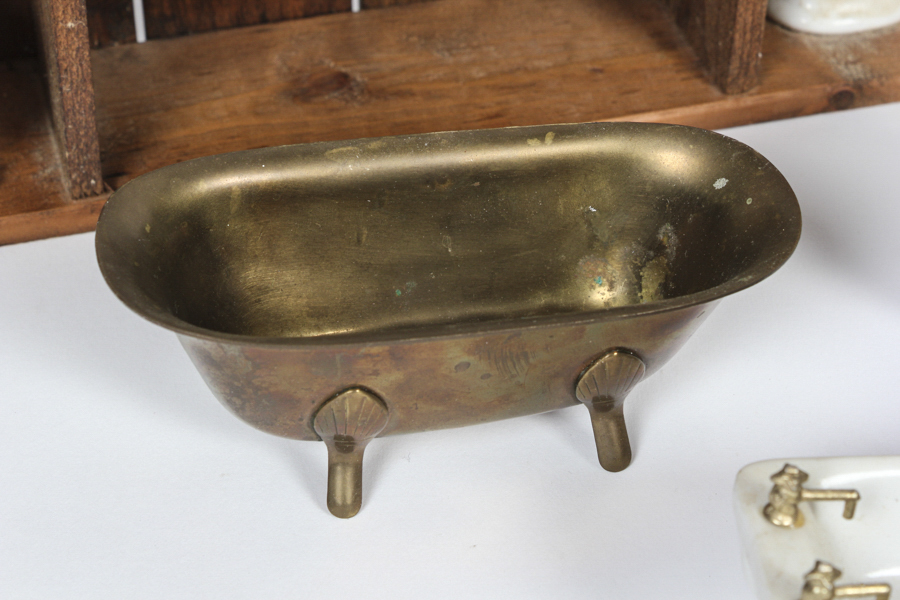 Vintage Doll Bathroom Set