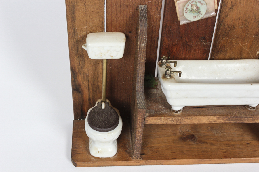 Vintage Doll Bathroom Set