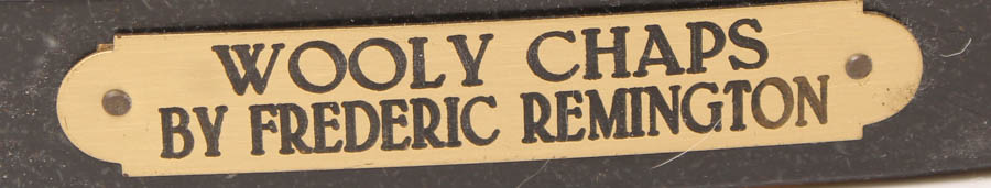 Frederic Remington Reproduction Bronze "Wooly Chaps" Sculpture