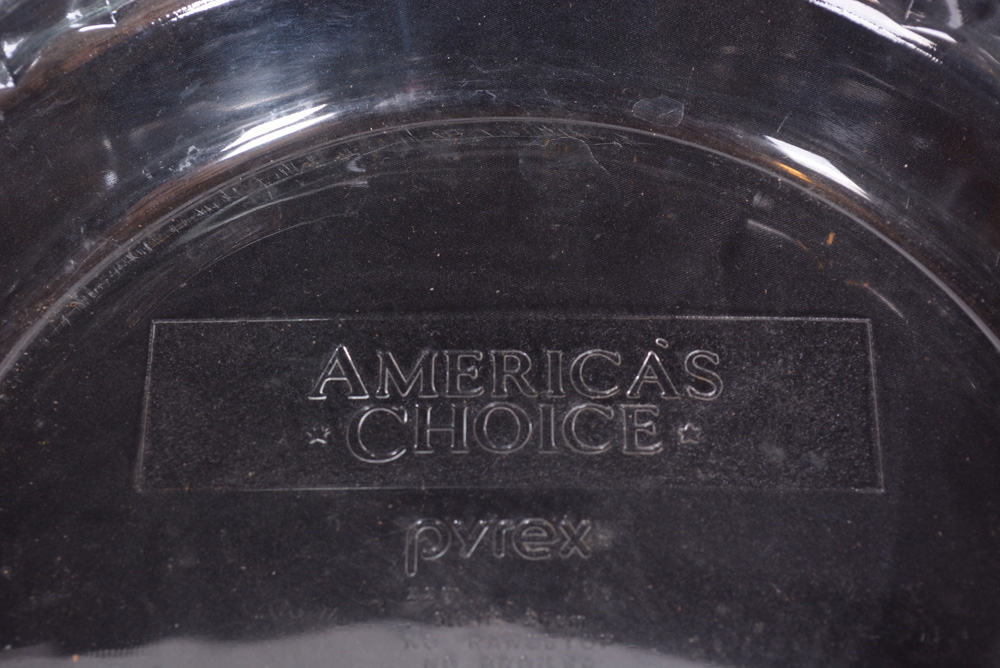 Collection of Pyrex DIsh, Metal Platter and Glass Dish