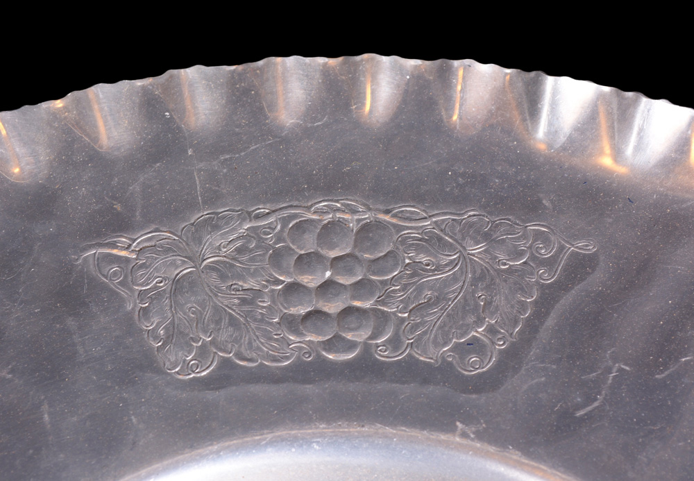 Collection of Pyrex DIsh, Metal Platter and Glass Dish