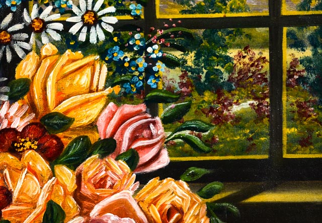 H. Ludden Oil on Canvas Still Life