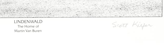 Lot of Five Scott Kiefer Lithographs of Presidents' Homes