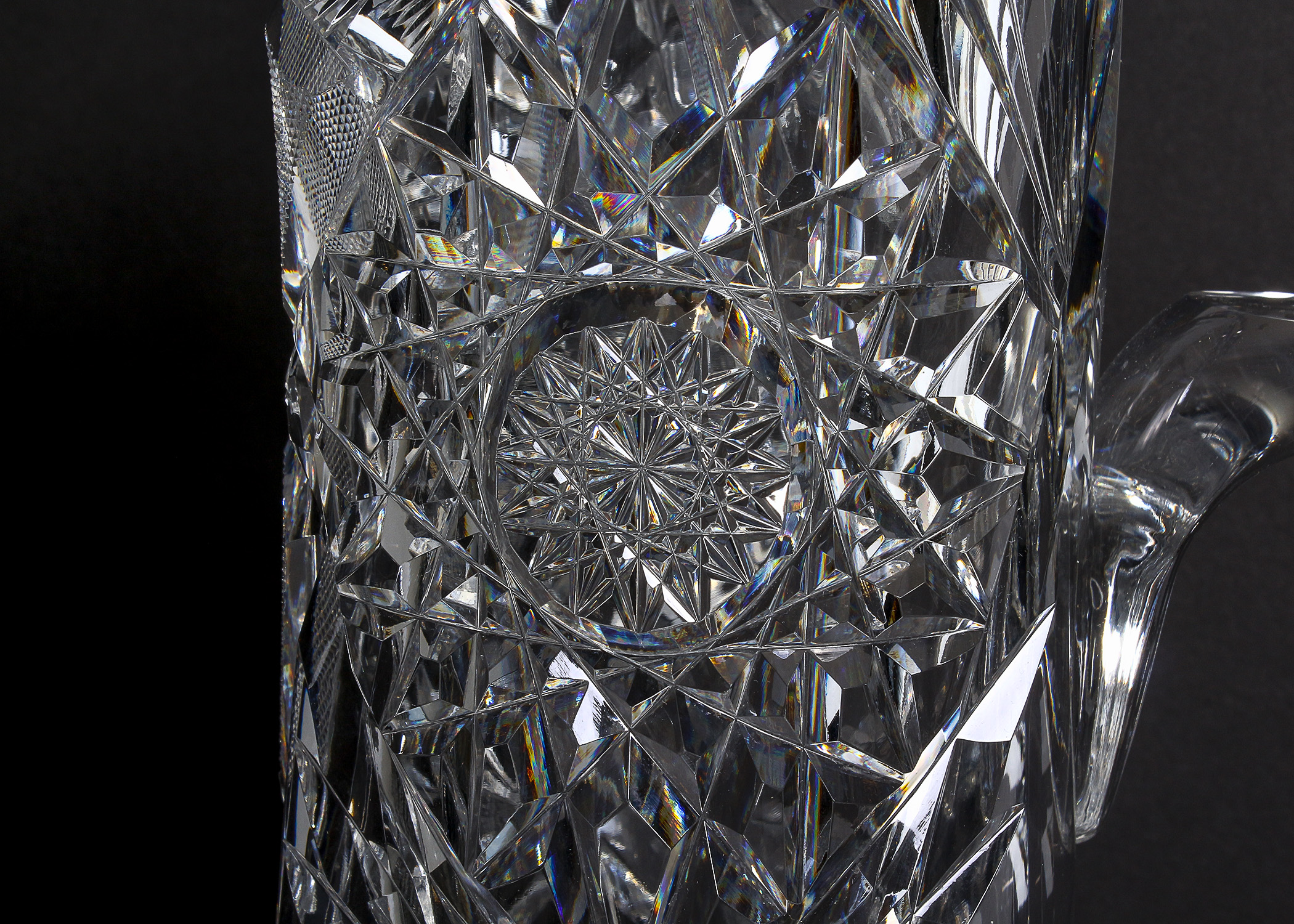 Cut Glass Crystal Pitcher