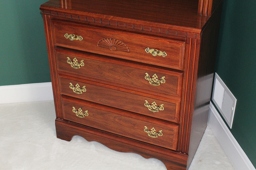 Broyhill Cherry American Traditional Bookcase Cabinet