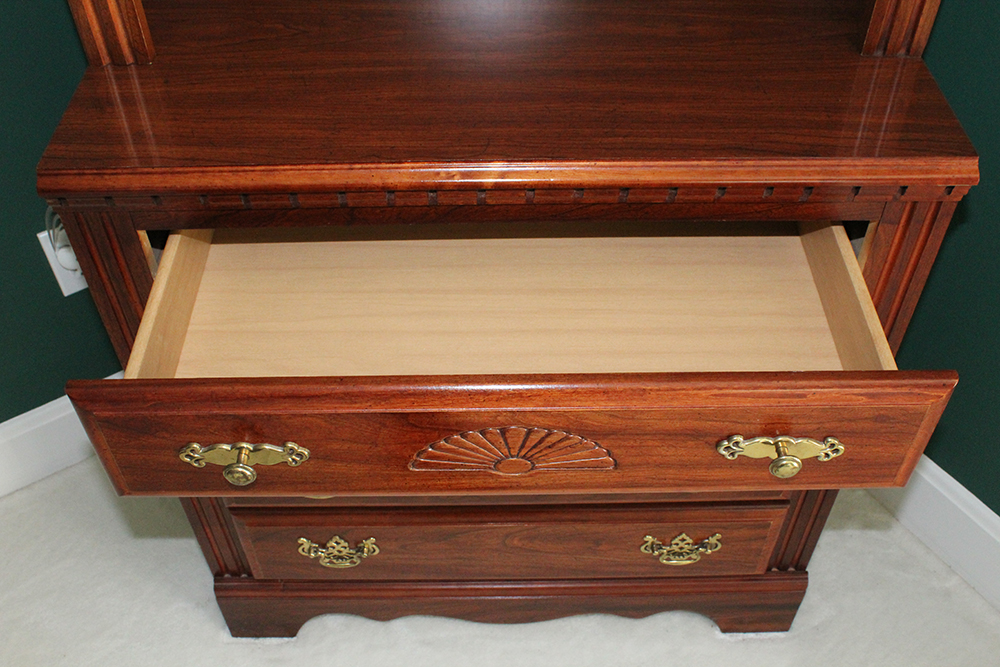 Broyhill Cherry American Traditional Bookcase Cabinet