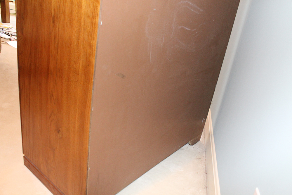 Mid Century Oak Chest of Drawers with Rattan Panels