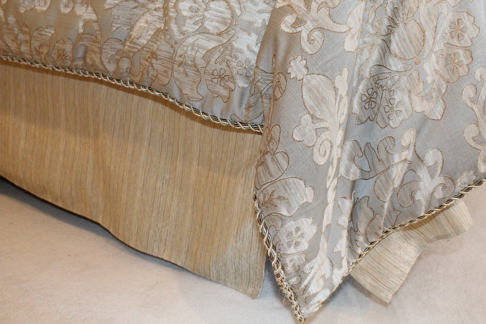 Mid-Century Traditional Oak Cabinet Headboard and Queen Bedframe