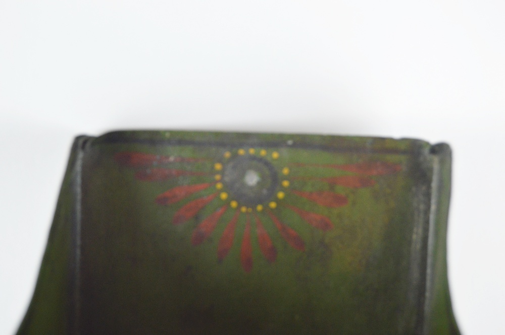 Vintage Toleware with Old German Folk Art Dustpan