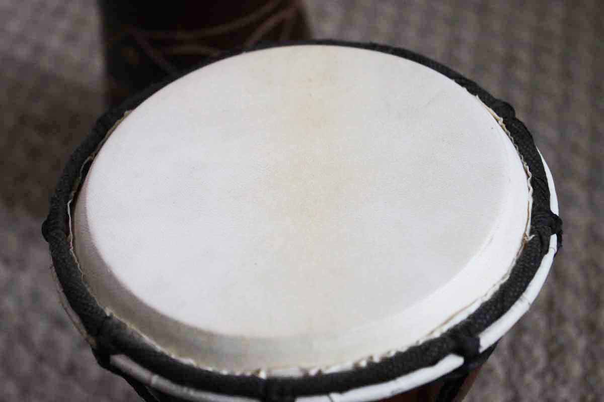 Pair of Indonesian Made Djembe Drums