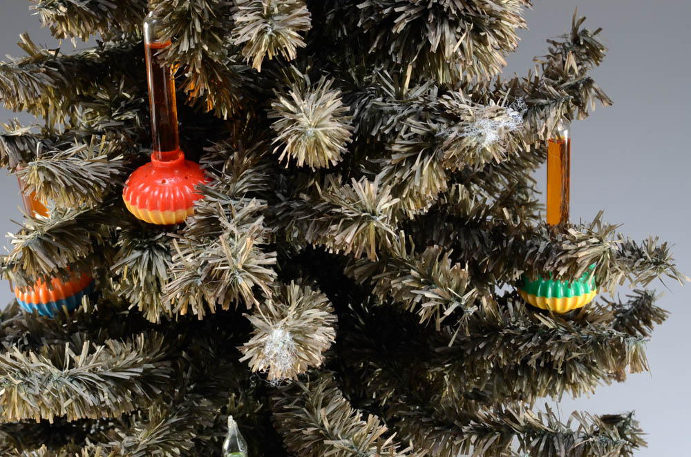 Vintage 9 Bubble Light Tabletop Christmas Tree