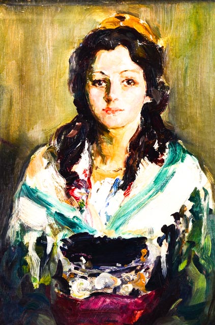 Arthur William Woelfle Original Oil Painting Portrait of "Rosa"