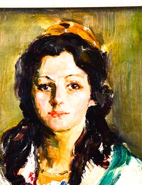 Arthur William Woelfle Original Oil Painting Portrait of "Rosa"