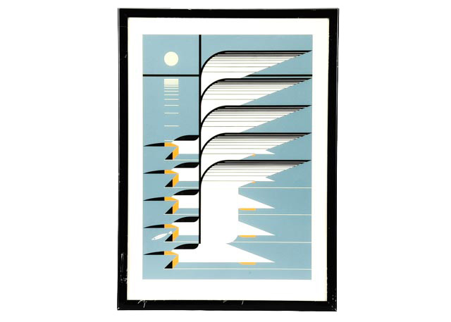 Charley Harper "Skimmerscape" Limited Edition Serigraph