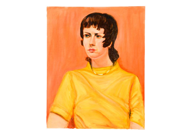 Irene Wiley Oil on Canvas Board Portrait