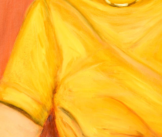 Irene Wiley Oil on Canvas Board Portrait