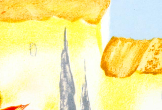 Emile Bellet Limited Edition Lithograph "Maternite Rouge"