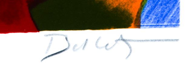 Emile Bellet Limited Edition Lithograph "Maternite Rouge"