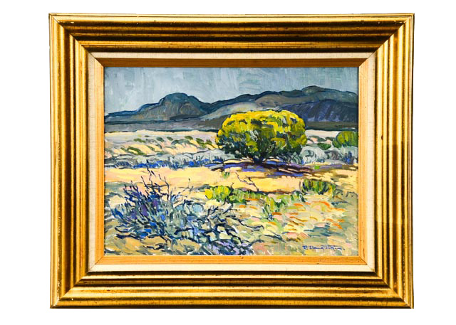 Robert Daughters Original Oil on Canvas "Storm on the Mesa"