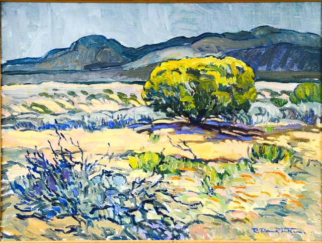 Robert Daughters Original Oil on Canvas "Storm on the Mesa"