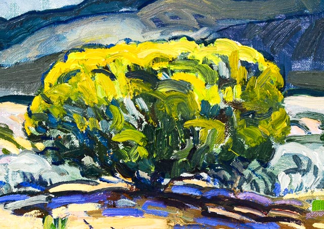 Robert Daughters Original Oil on Canvas "Storm on the Mesa"