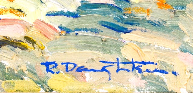 Robert Daughters Original Oil on Canvas "Storm on the Mesa"