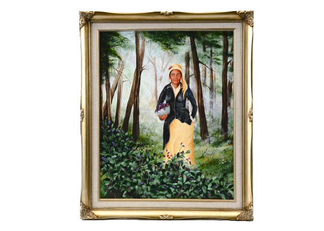 D. R. Huggins Oil on Canvas Board Painting