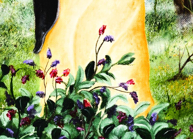 D. R. Huggins Oil on Canvas Board Painting