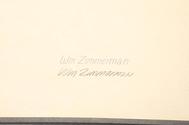 William Zimmerman Offset Lithograph of "Swallow-tailed Kite"