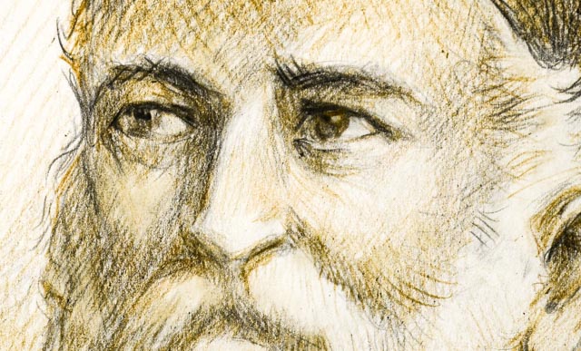 Menno van Meeteren Brouwer Original Colored Pencil Portrait