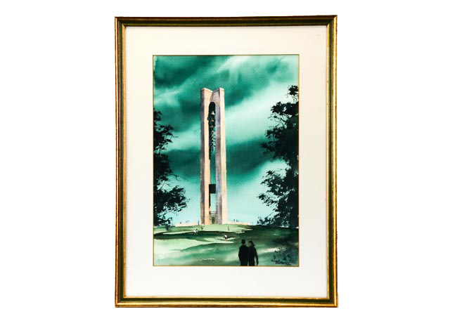 Emerick C. Malogorski Original Watercolor of Carillon Park