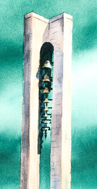 Emerick C. Malogorski Original Watercolor of Carillon Park