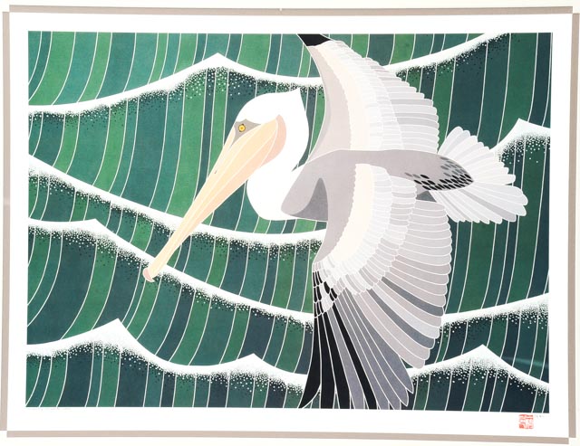 Ikki Matsumoto Signed Print "Skimming the White Caps"