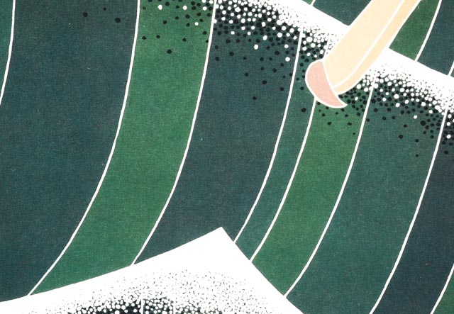 Ikki Matsumoto Signed Print "Skimming the White Caps"