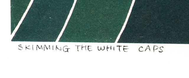 Ikki Matsumoto Signed Print "Skimming the White Caps"