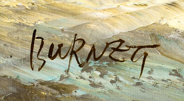 Caroline Burnett Oil Painting of Parisian Street Scene