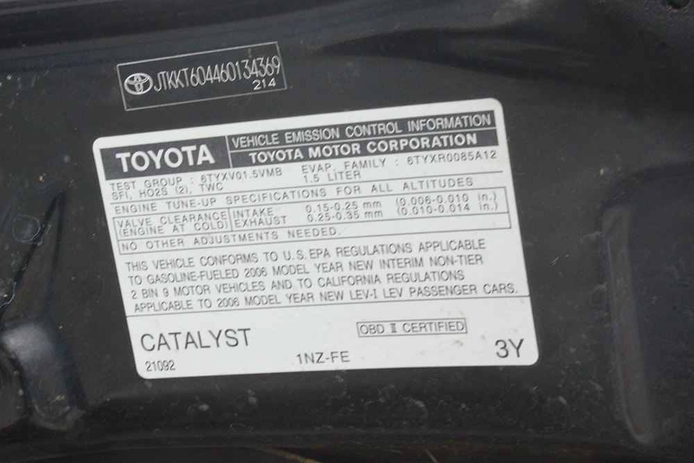 2006 Black Toyota Scion xA