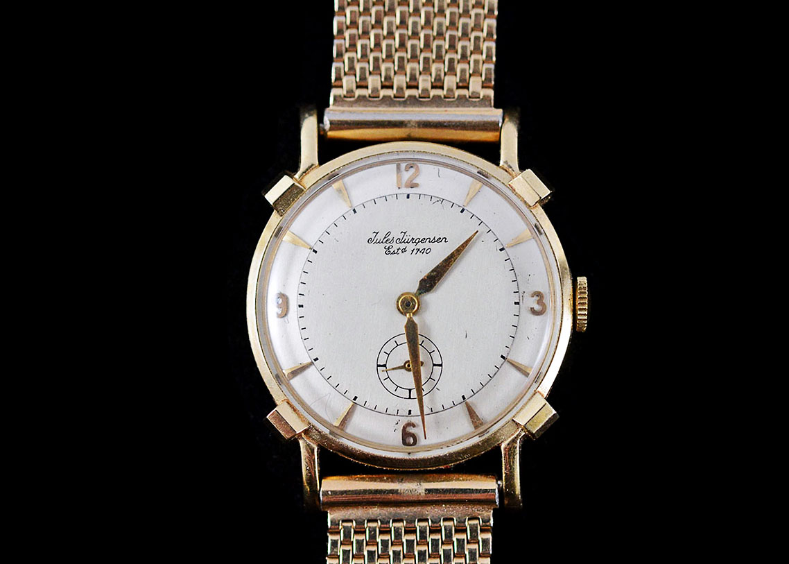 Vintage Jules Jürgensen 14K Gold Men's Watch