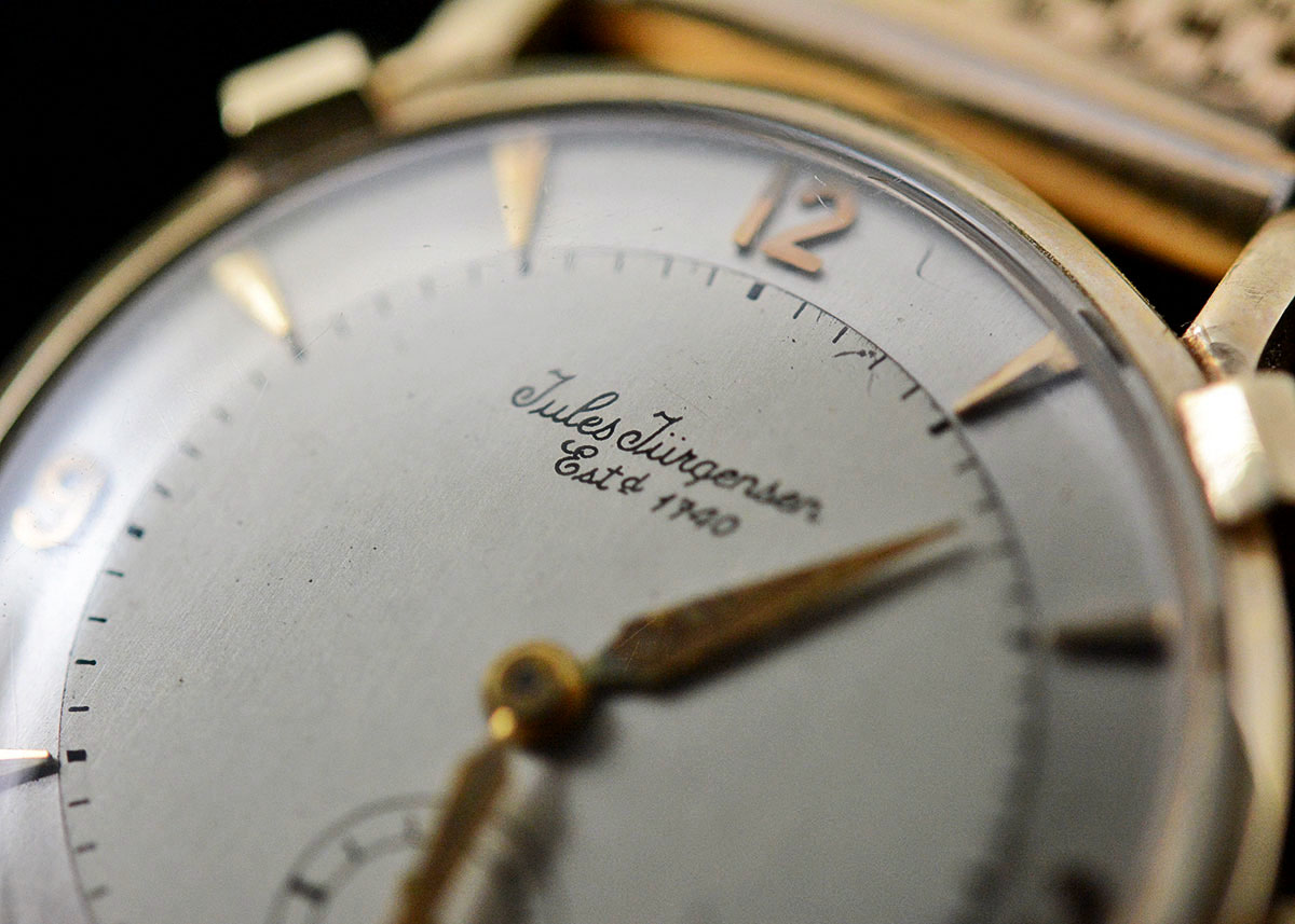 Vintage Jules Jürgensen 14K Gold Men's Watch