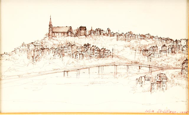 Julia Stillpass Ink on Paper of Mt. Adams