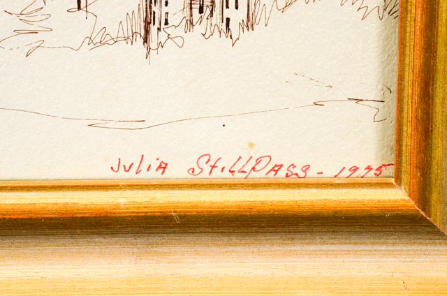 Julia Stillpass Ink on Paper of Mt. Adams