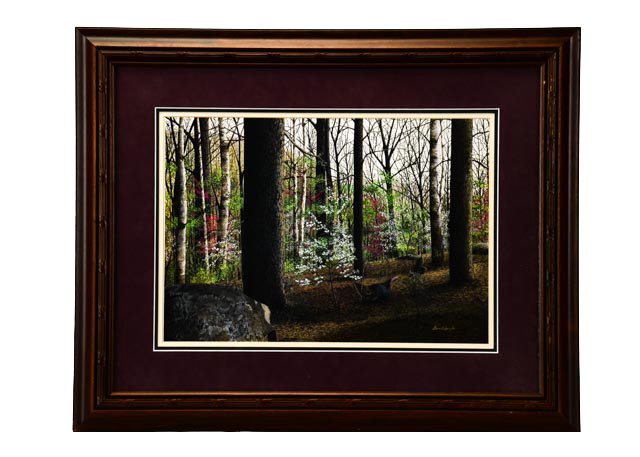 Steven P. Spangler Offset Lithograph of Turkeys