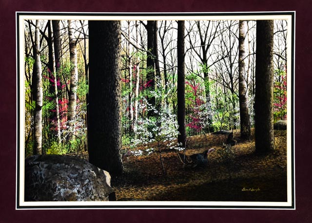 Steven P. Spangler Offset Lithograph of Turkeys