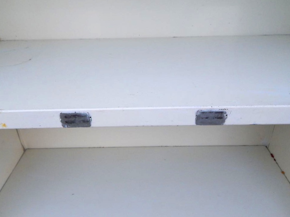 Vintage White Metal Cabinet